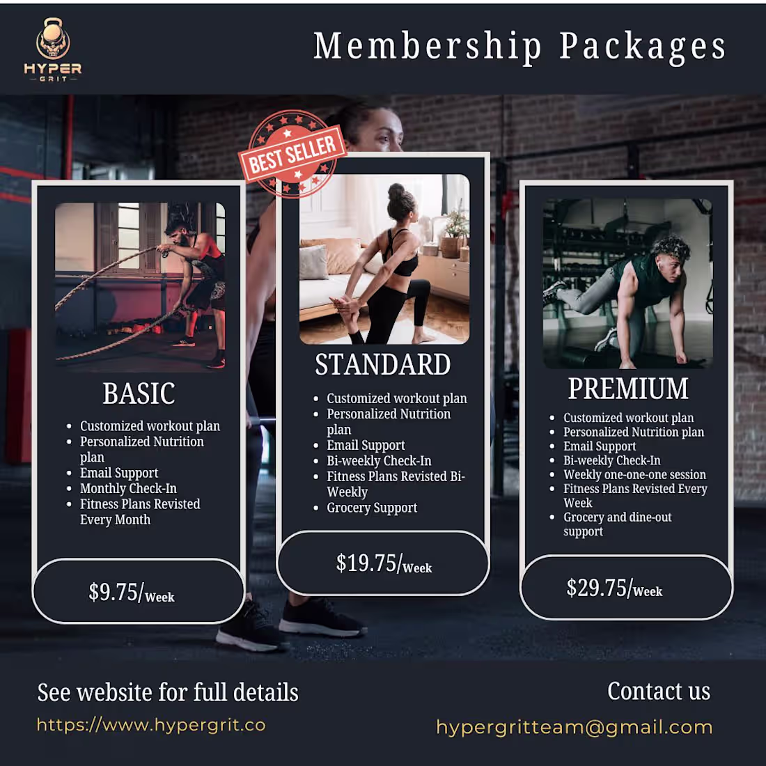 Cover image for Poster for fitness website