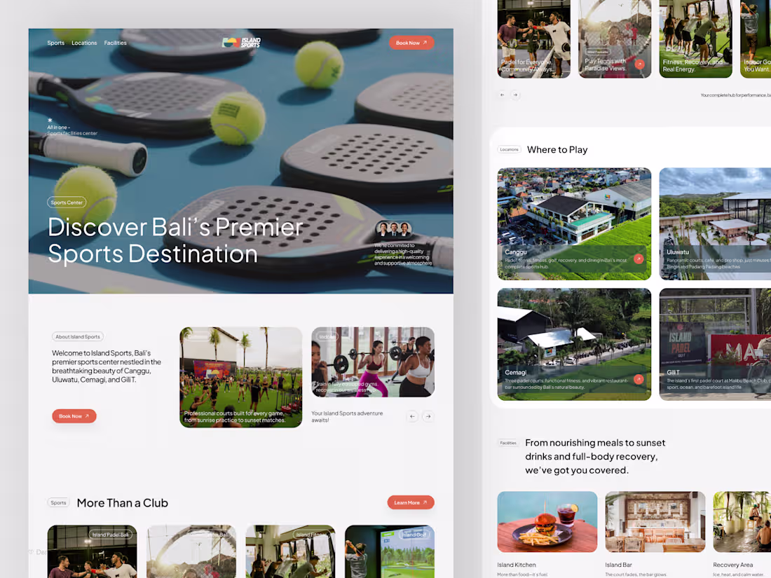 Cover image for  Sports & Lifestyle Website Landing Page Design ✦ UI UX Designer