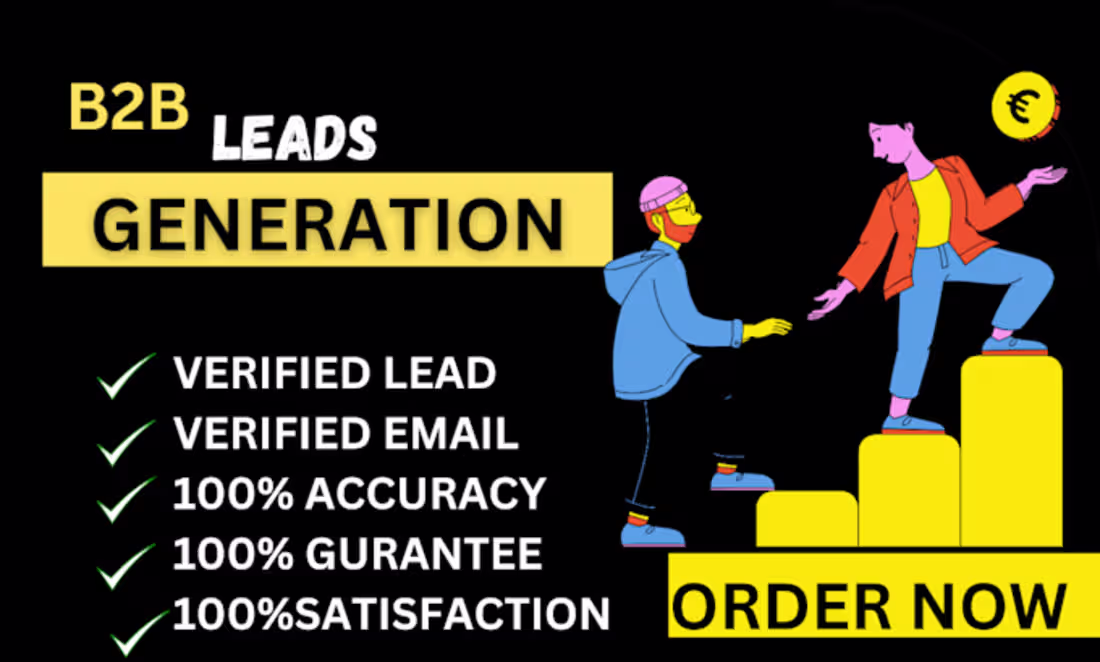 Cover image for I will generate b2b lead generation linkedin lead building emai…