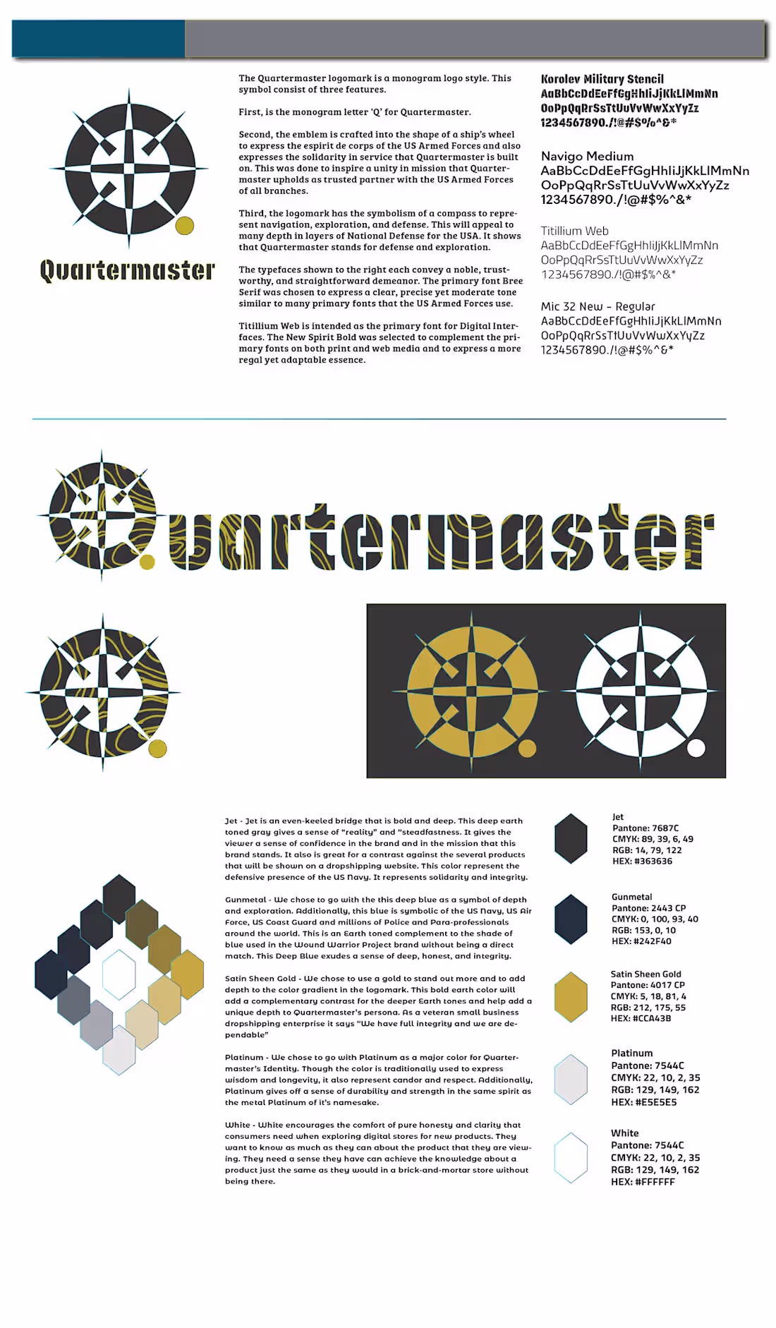 Cover image for Quartermaster Brand Design :: Behance