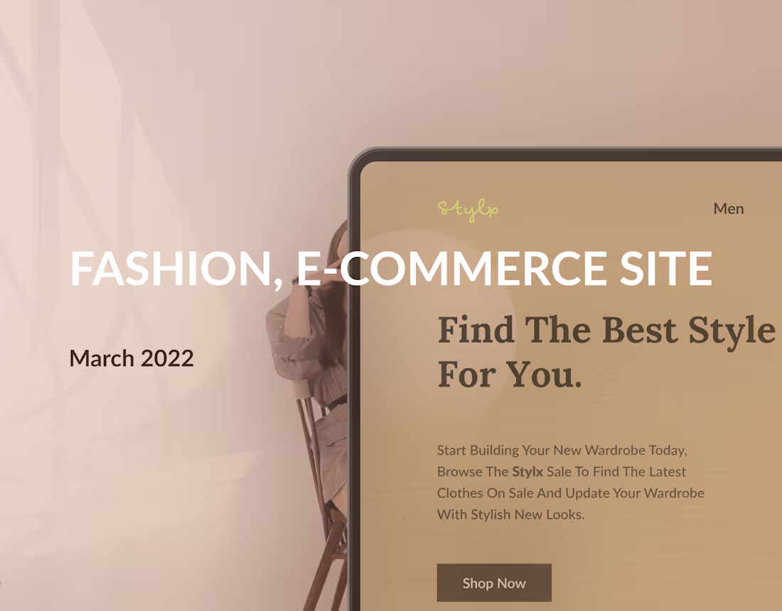 Cover image for Fashion, E-Commerce Site.