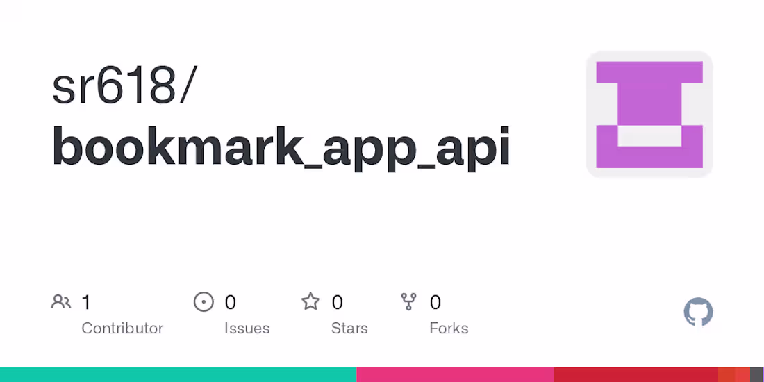 Cover image for sr618/bookmark_app_api
