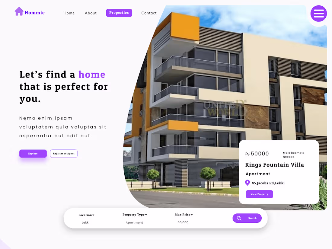 Cover image for Hommie house rental