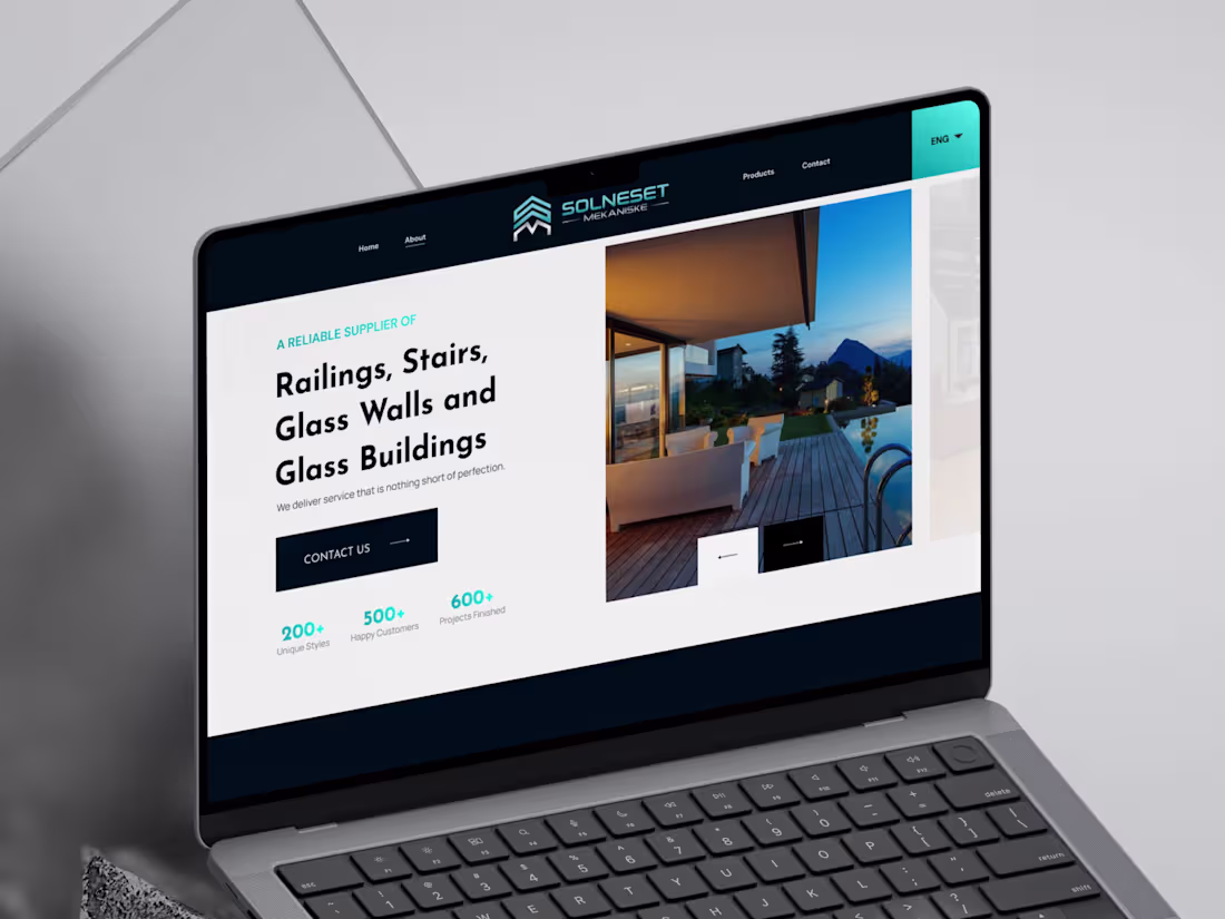 Cover image for Glass & Steel Supplier — Website Redesign & Branding