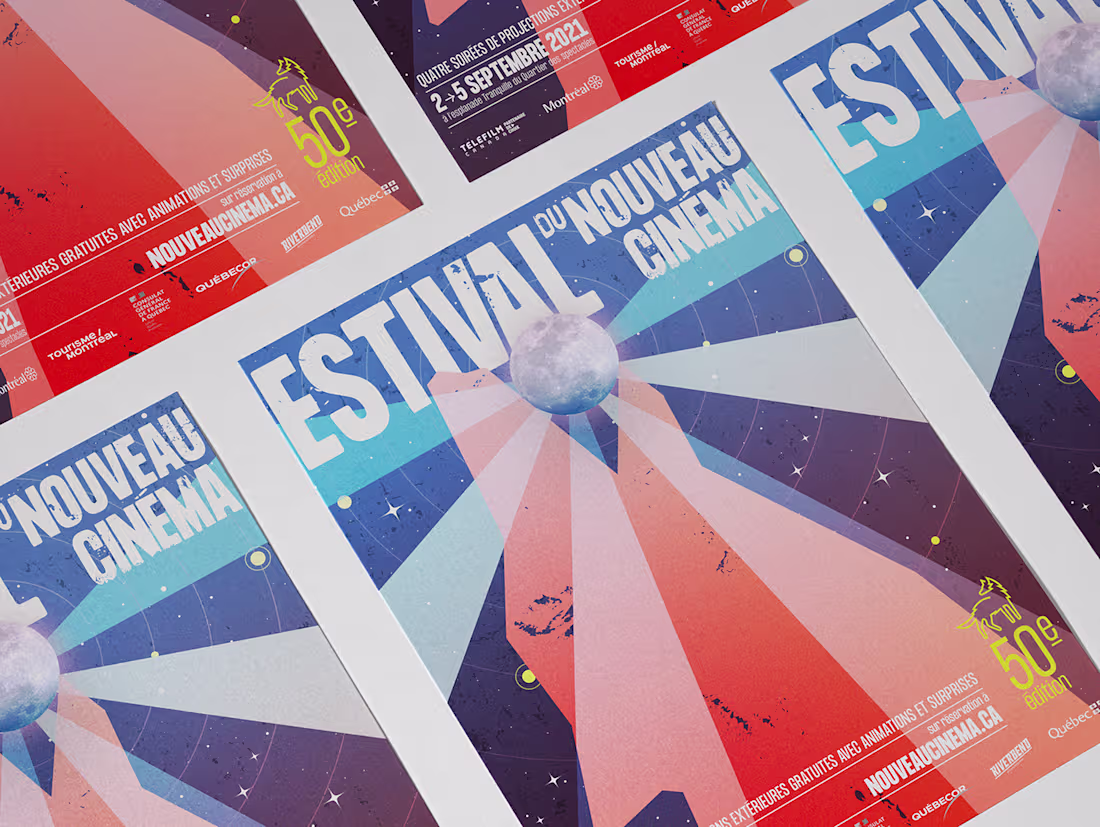 Cover image for Estival du Nouveau cinéma 2021 on Behance