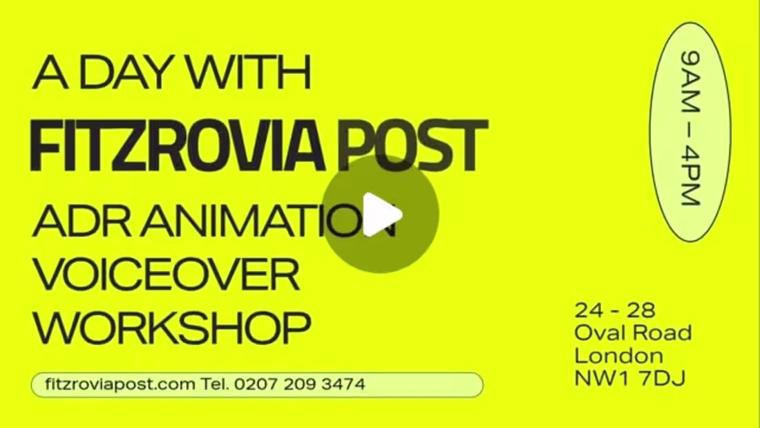 Cover image for Voiceover Workshop at Fitzrovia Studios