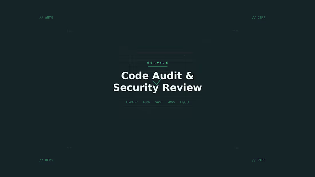 Cover image for Code Audit & Security Review