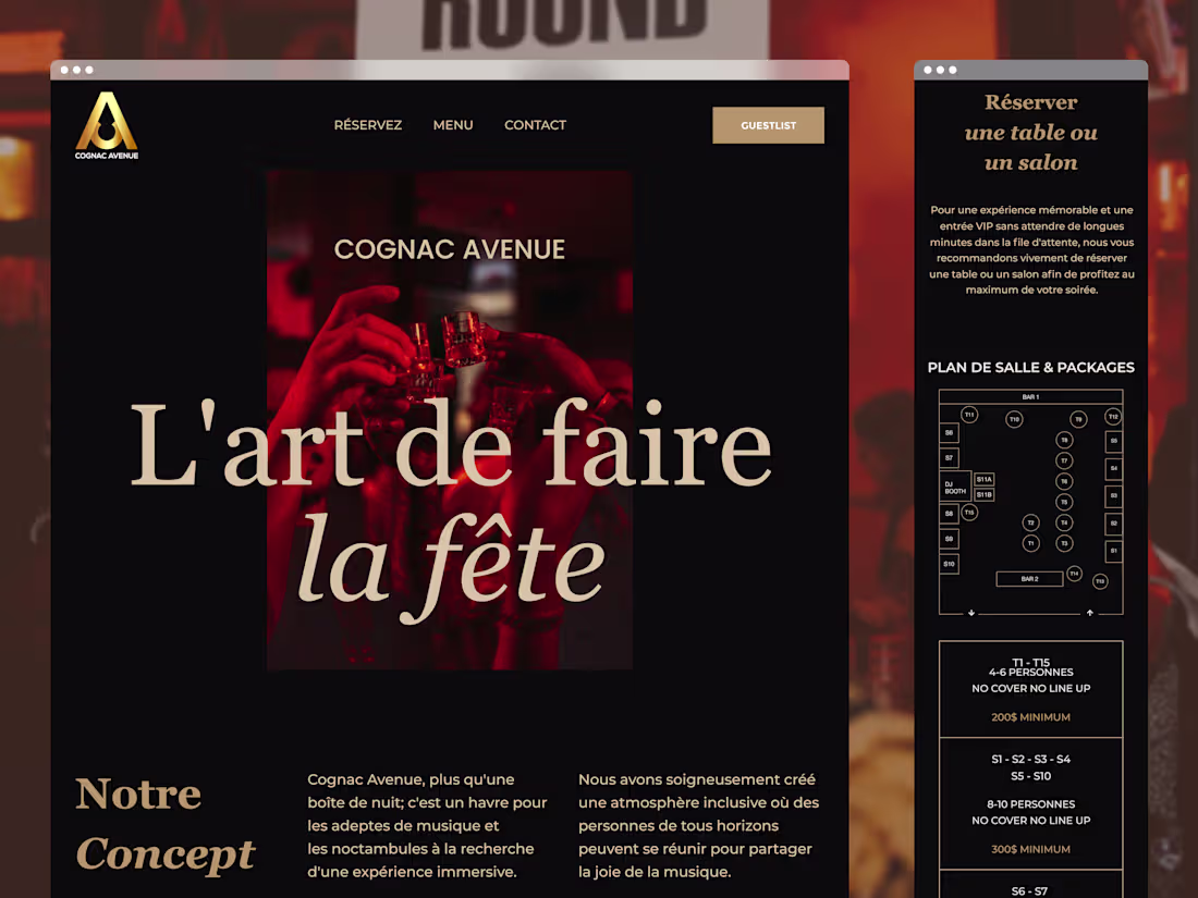 Cover image for Cognac Avenue website | UX/UI Design & WordPress Development