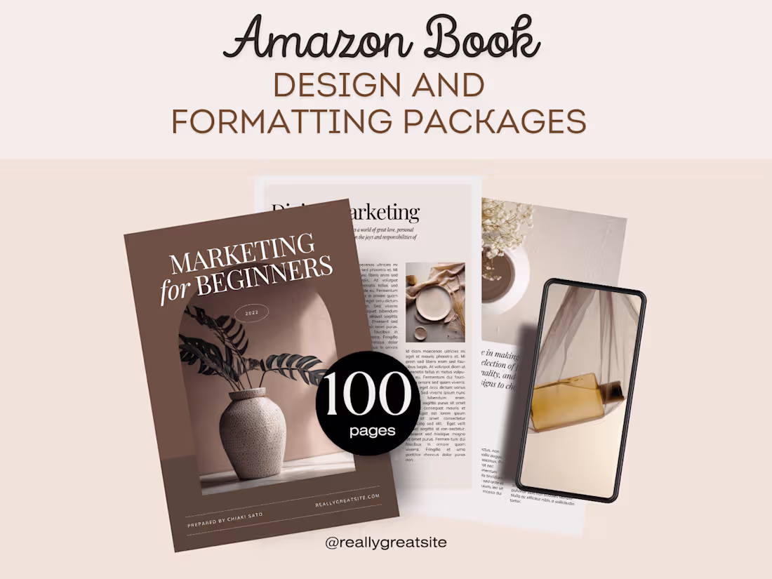 Cover image for Amazon Book Design & Formatting Packages
