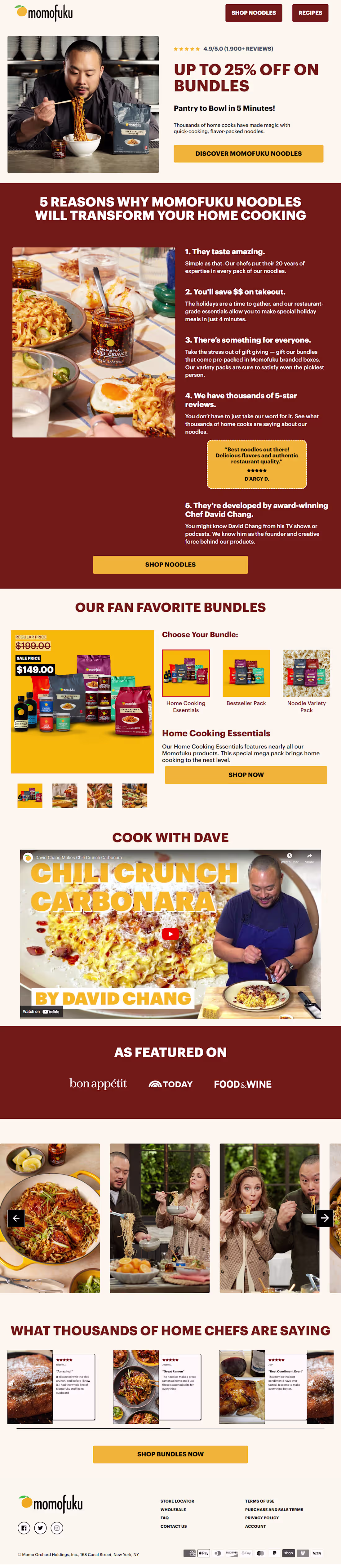 Cover image for Replo Interactive Landing Page for Momofuku Goods