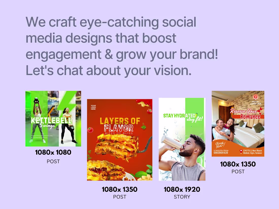 Cover image for We Design Social Media Posts That Pop.