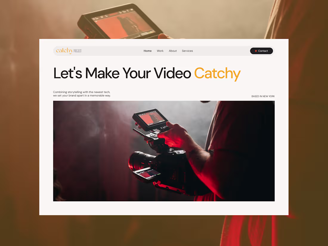 Cover image for Catchy Project | Framer Landing Page Design & Development