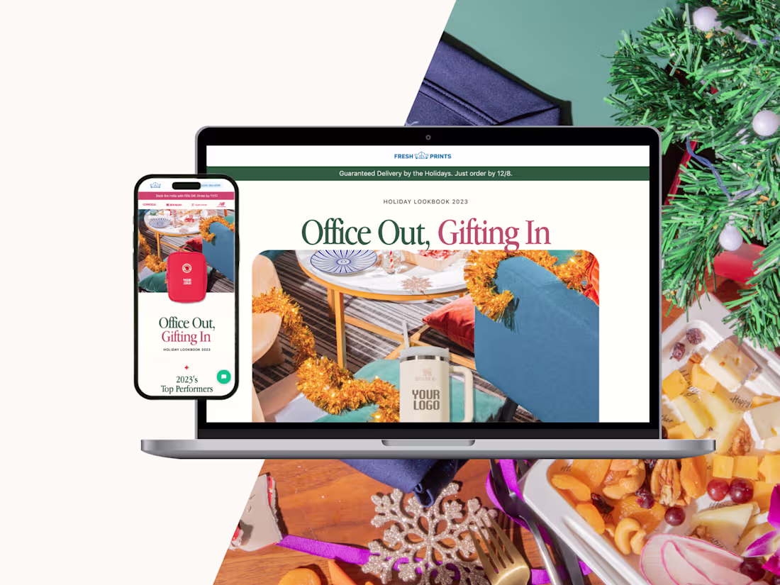 Cover image for Fresh Prints Holiday Lookbook Landing Page