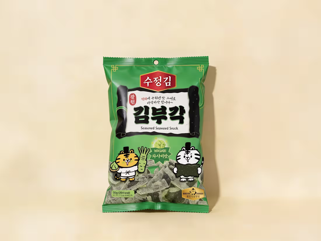 Cover image for Wasabi Gim Snack Packaging Design