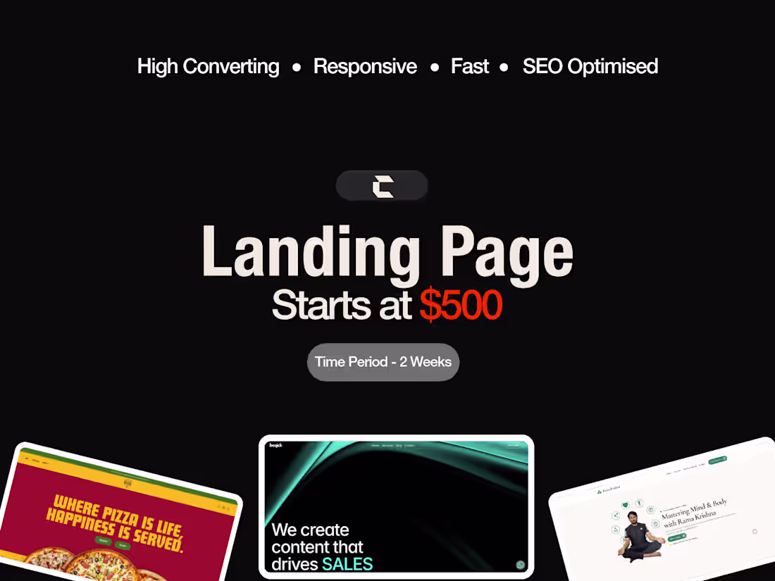 Cover image for High Converting Landing Page