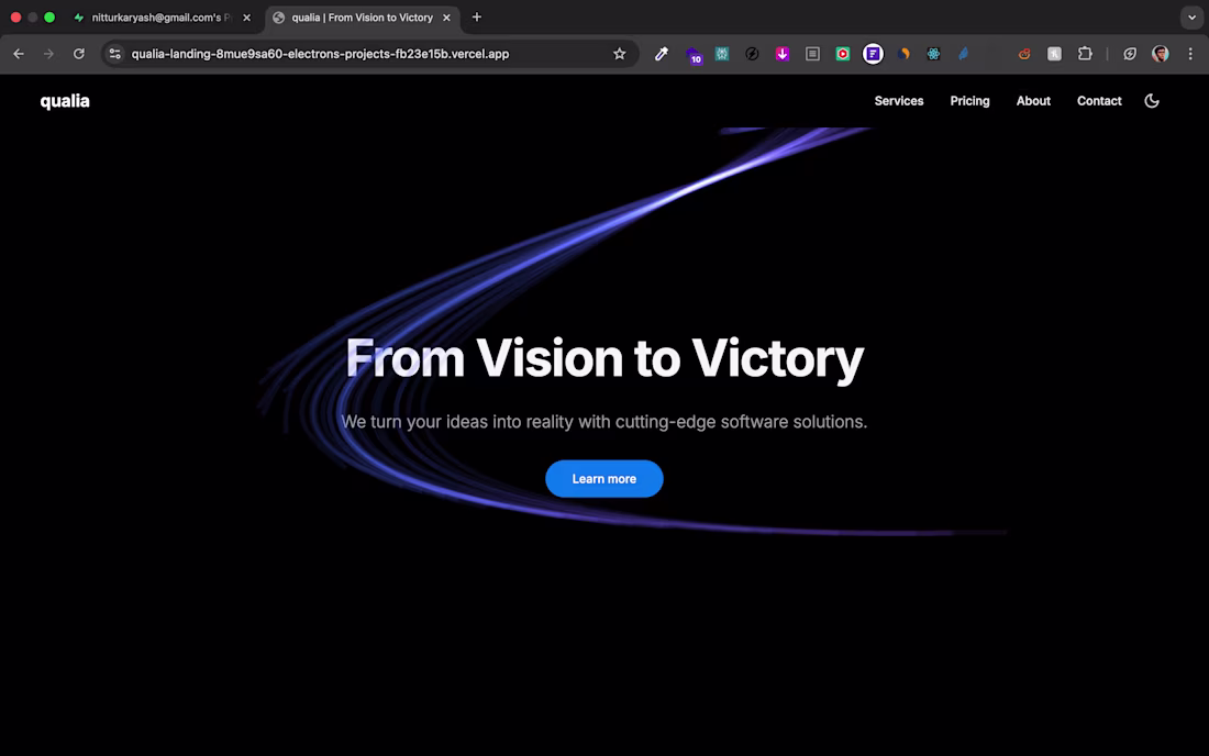 Cover image for High converting landing page.