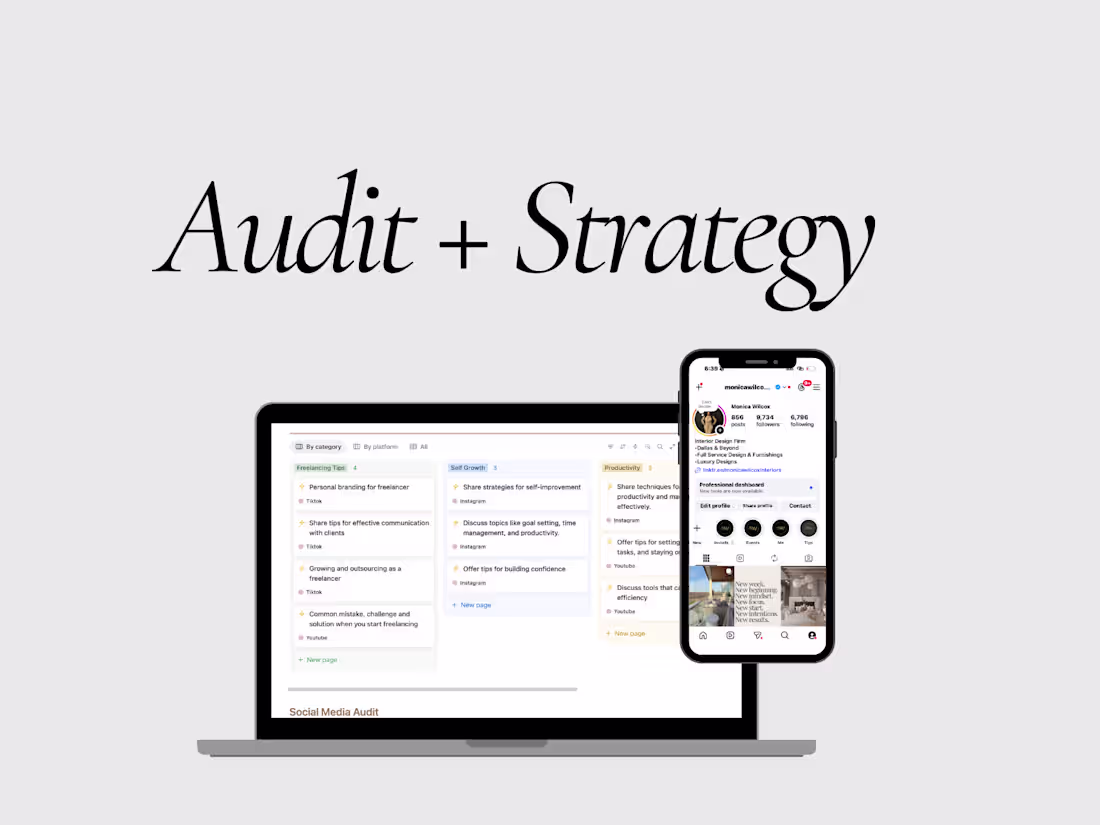 Cover image for Social Media Audit & Strategy 