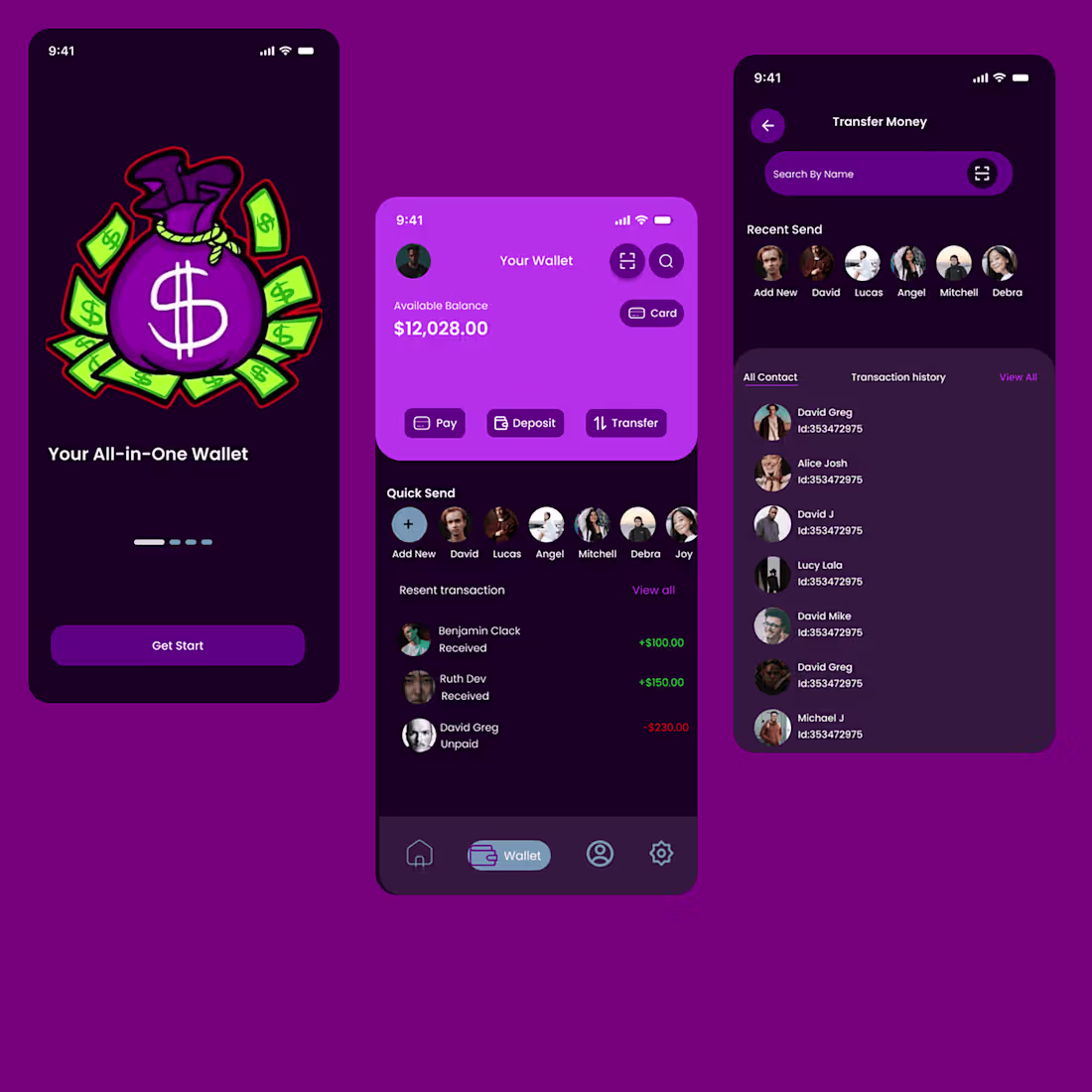 Cover image for DigiWallet - E-Wallet Mobile App :: Behance