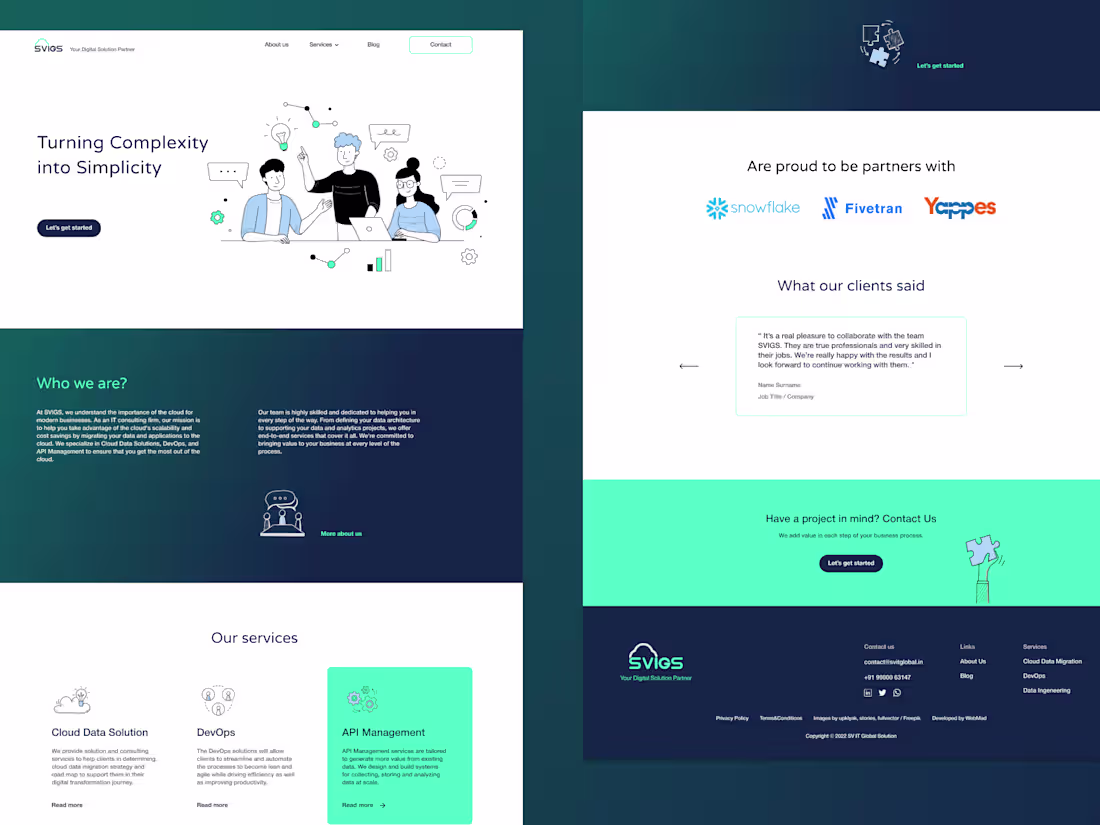 Cover image for SVIGS | Figma design | Corporate website