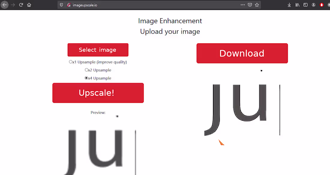Cover image for Image enhancement website and backend deployment