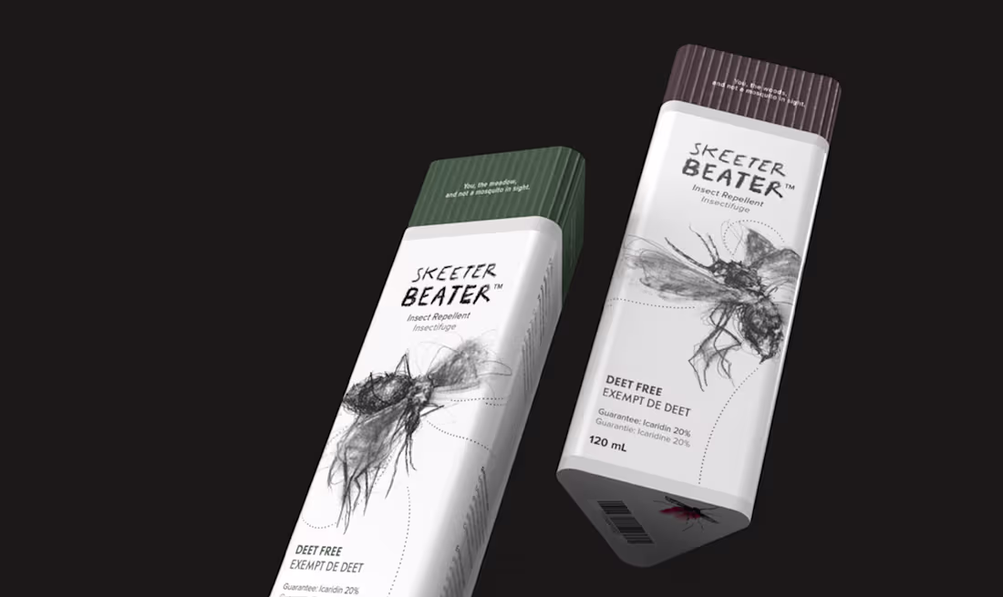 Cover image for Skeeter Beater - Package Redesign + Case Study on Behance