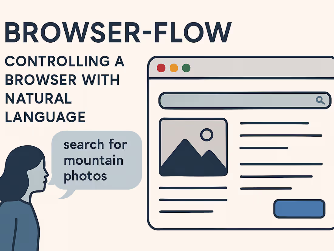 Cover image for browser-flow: controlling a browser with natural language