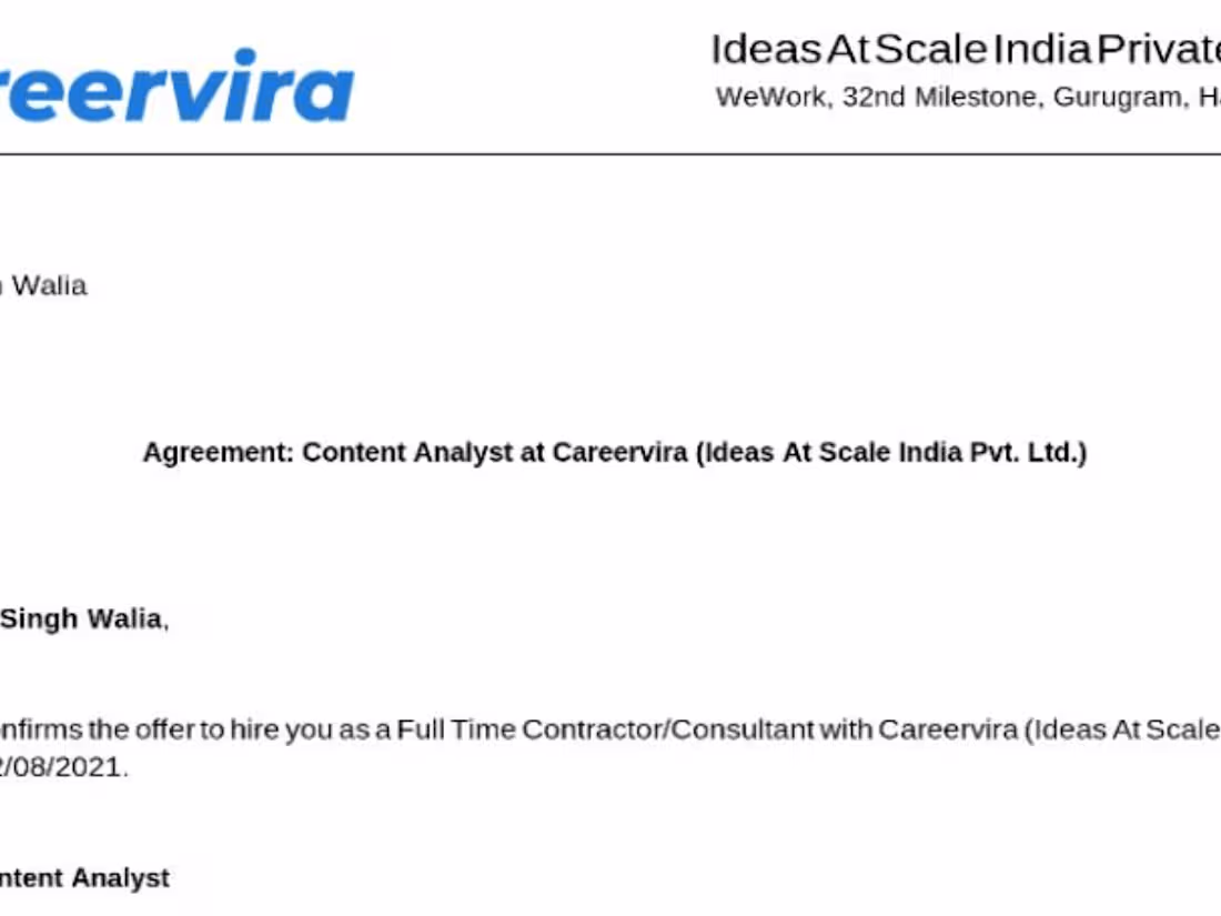 Cover image for Careervira-Content Analyst[4Months]