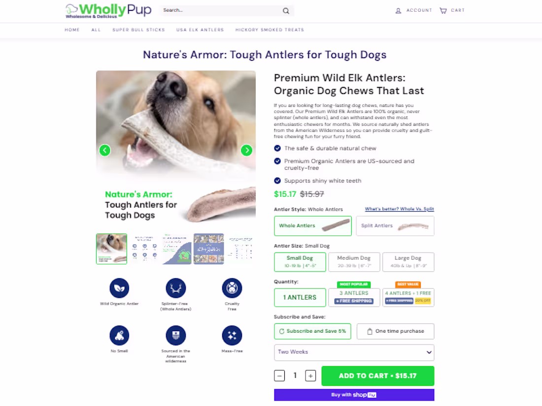 Cover image for WhollyPup Product Page