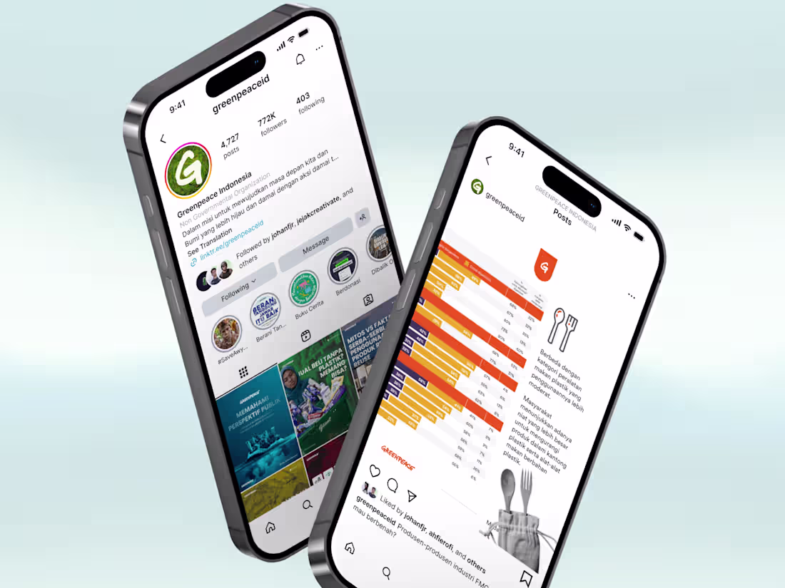 Cover image for Greenpeace: Social Media Awareness Posts