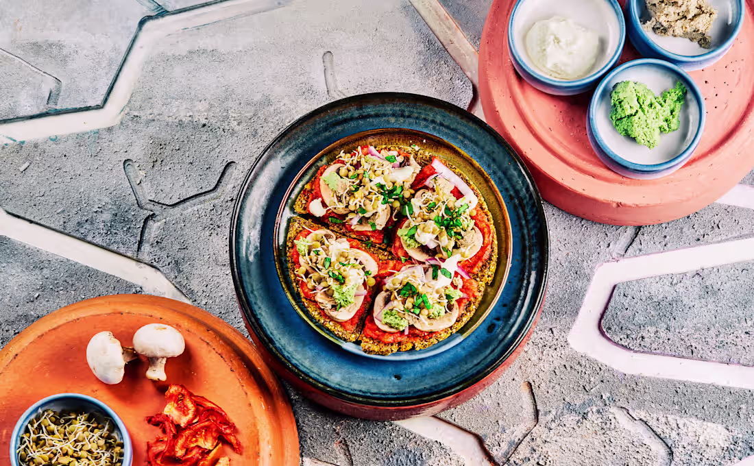 Cover image for Vegan Pesto Pizza