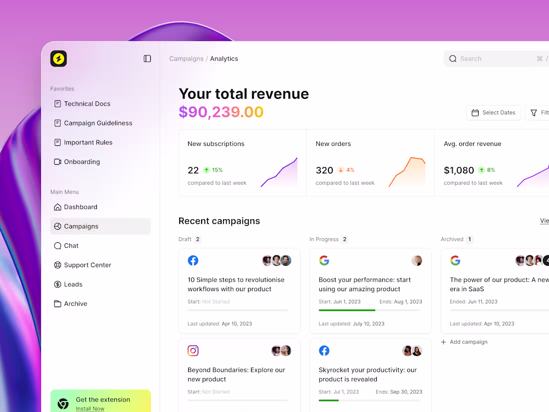 Cover image for Campaign Management Dashboard Design