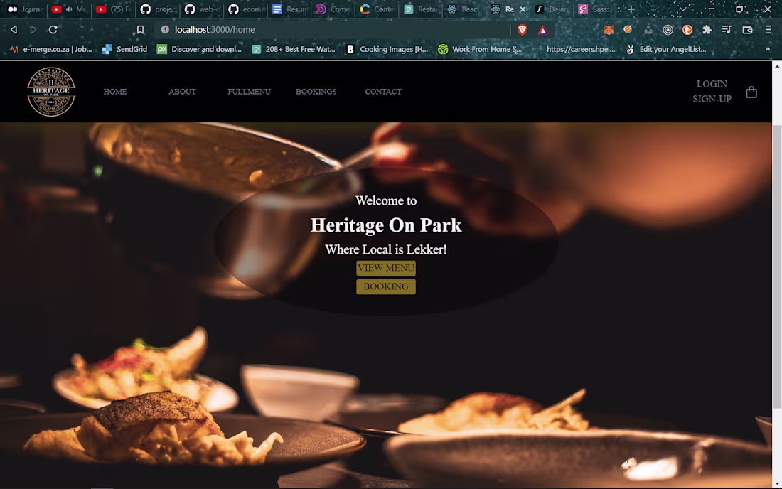 Cover image for Local Restaurant Website Design