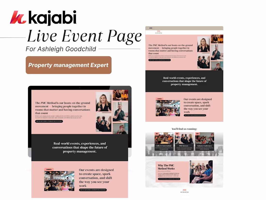Cover image for Premium Kajabi Live Event Page for Property Management Expert
