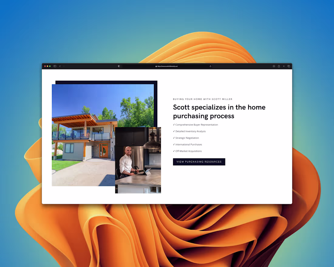 Cover image for Real Estate website for a