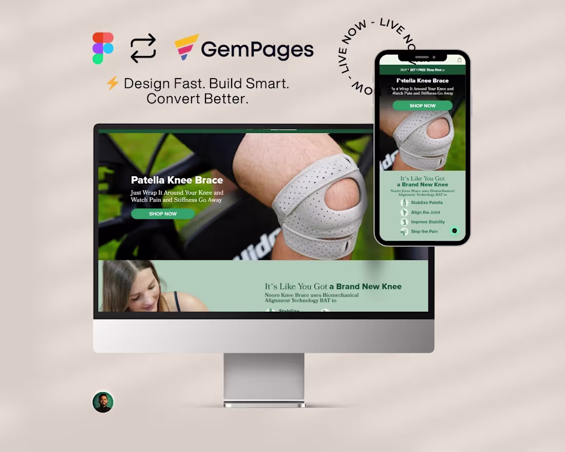 Cover image for Designed a high-converting Shopify landing page using Gempag...