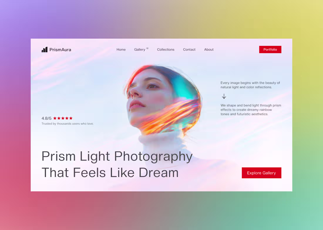Cover image for Photography Portfolio Landing Page Hero