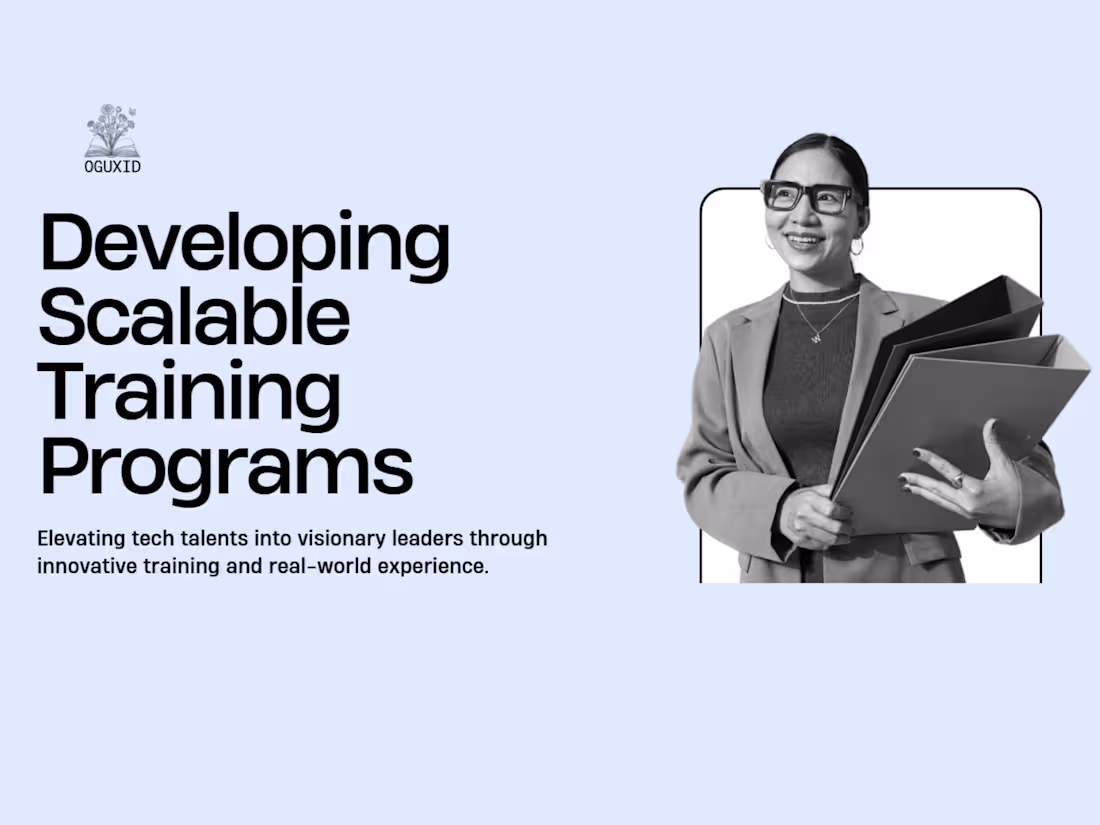 Cover image for Designed a scalable training program