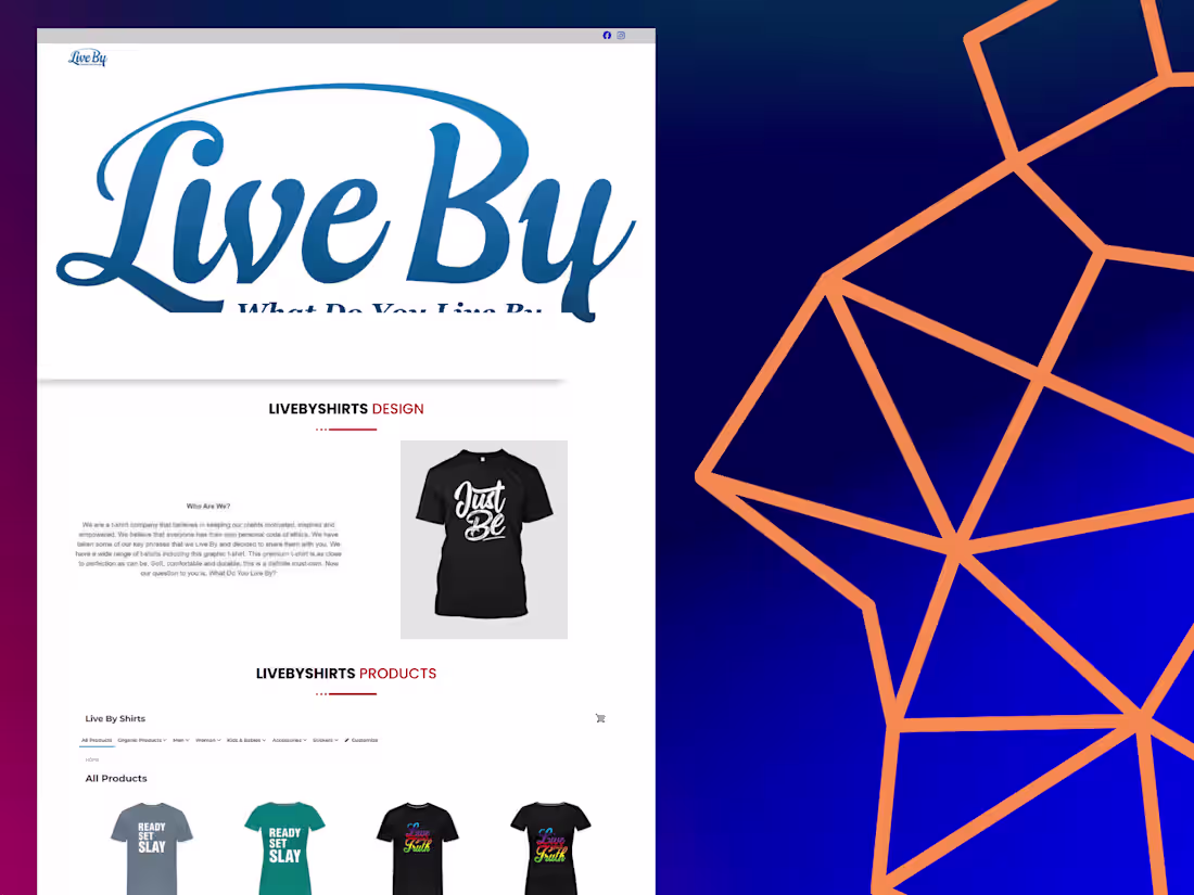 Cover image for LiveByShirts | WordPress