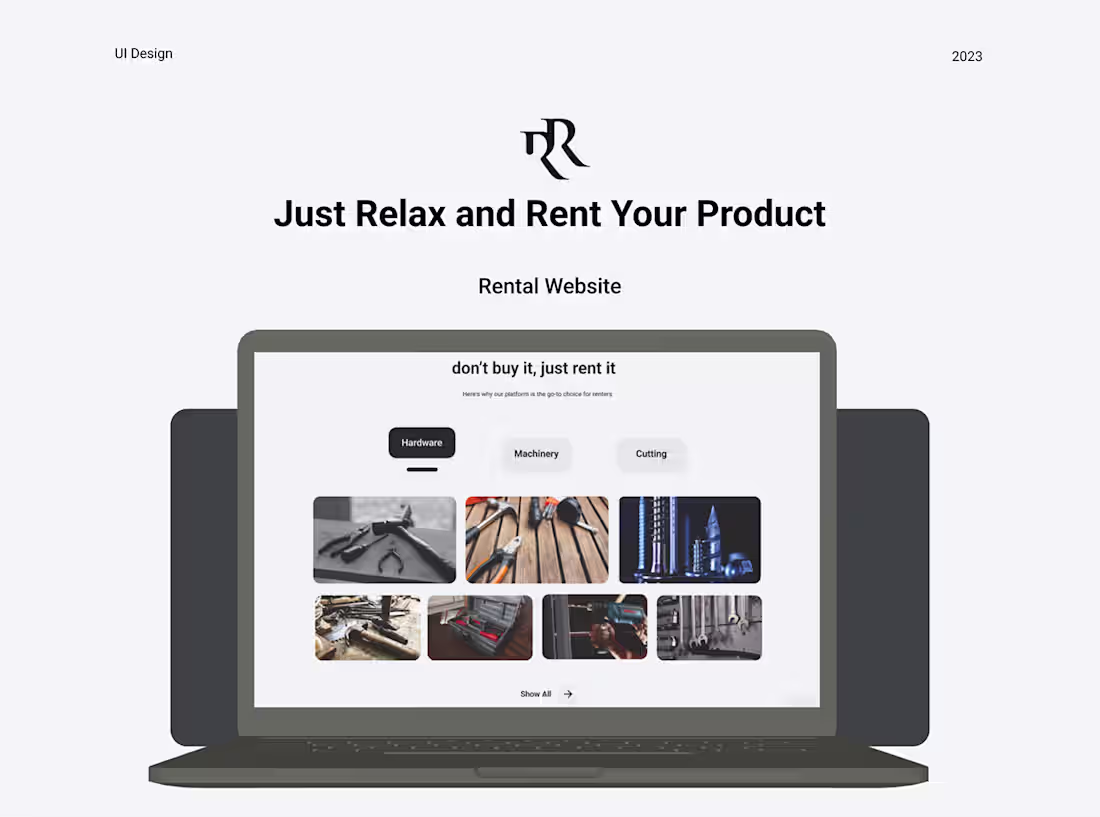 Cover image for Relax n Rent - Website design 