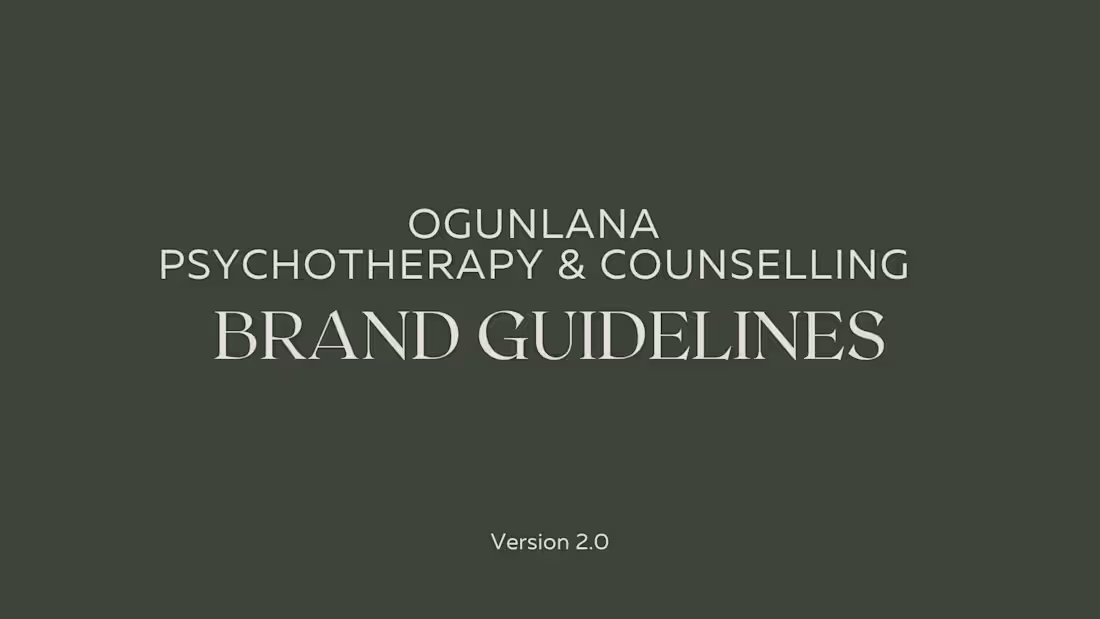 Cover image for Brand Identity Design for Ogunlana Psychotherapy & Counselling