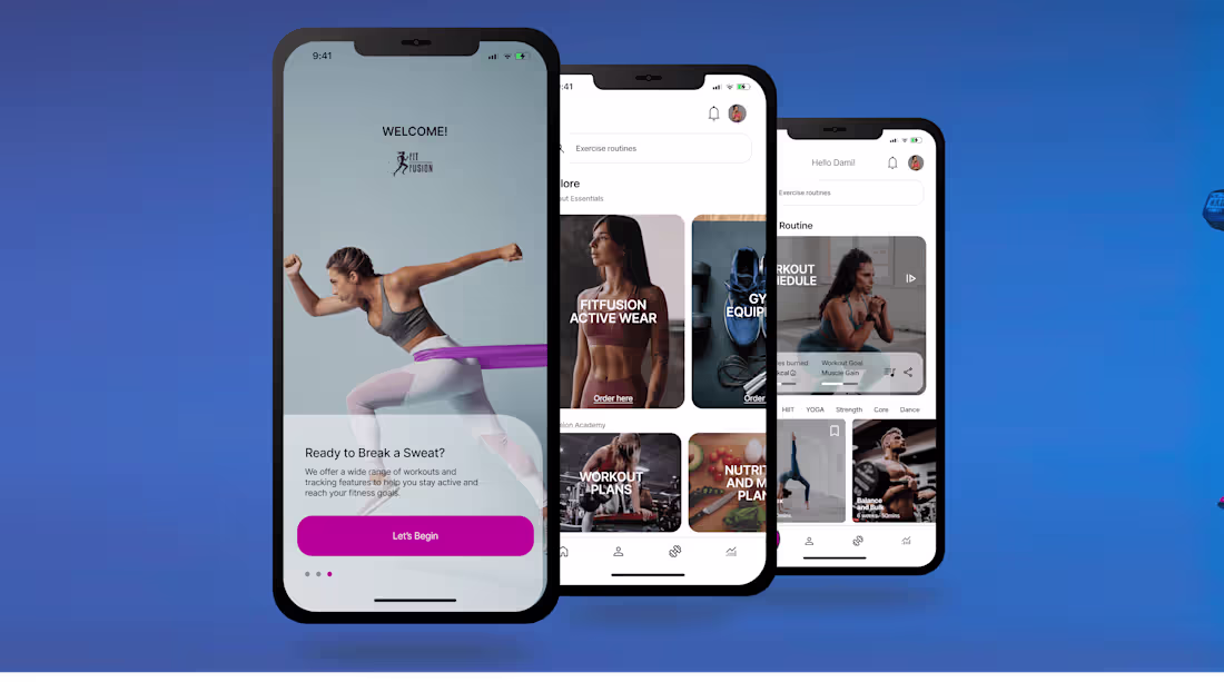 Cover image for Fitness Mobile App- UI/UX design case study 
