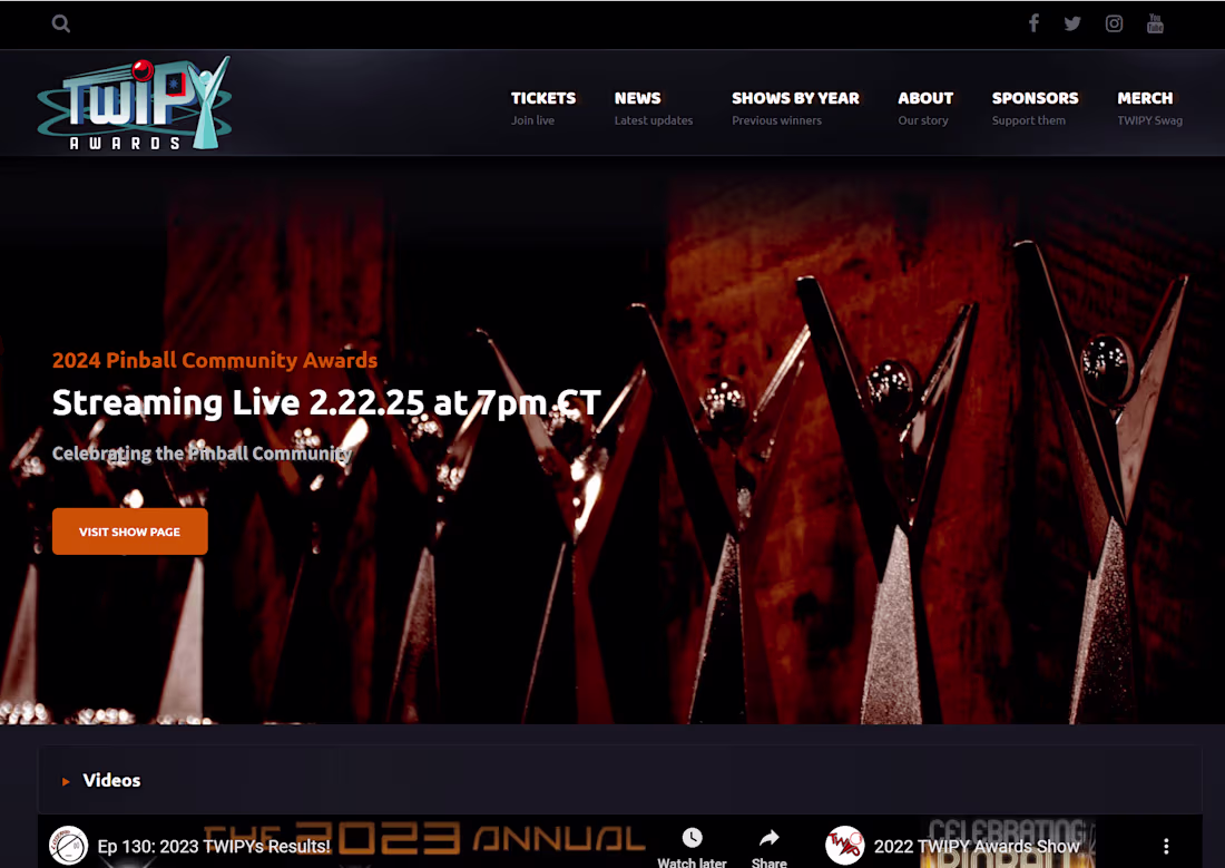 Cover image for The Pinball Community Awards | The TWIPYs