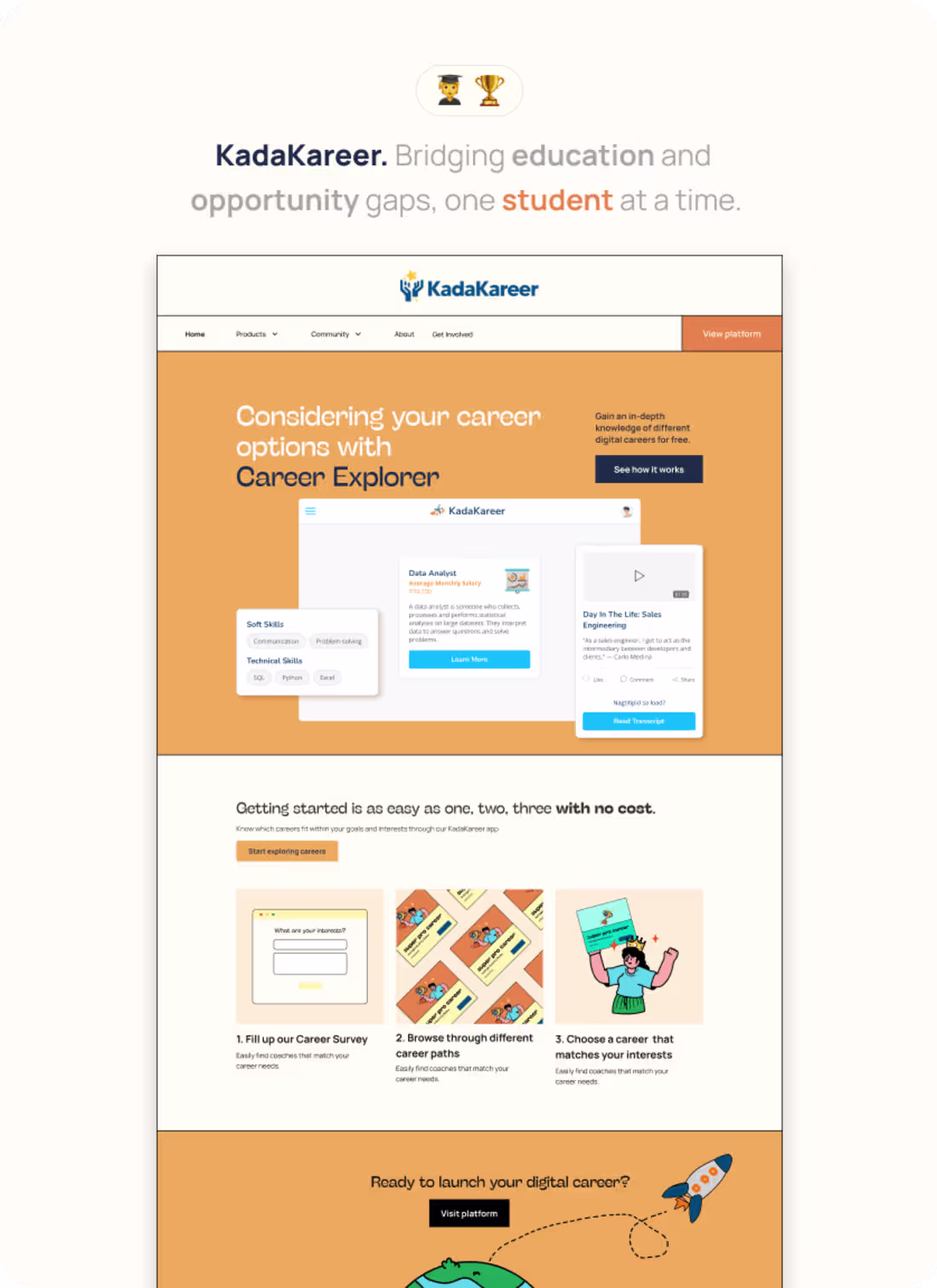 Cover image for KadaKareer Website Redesign