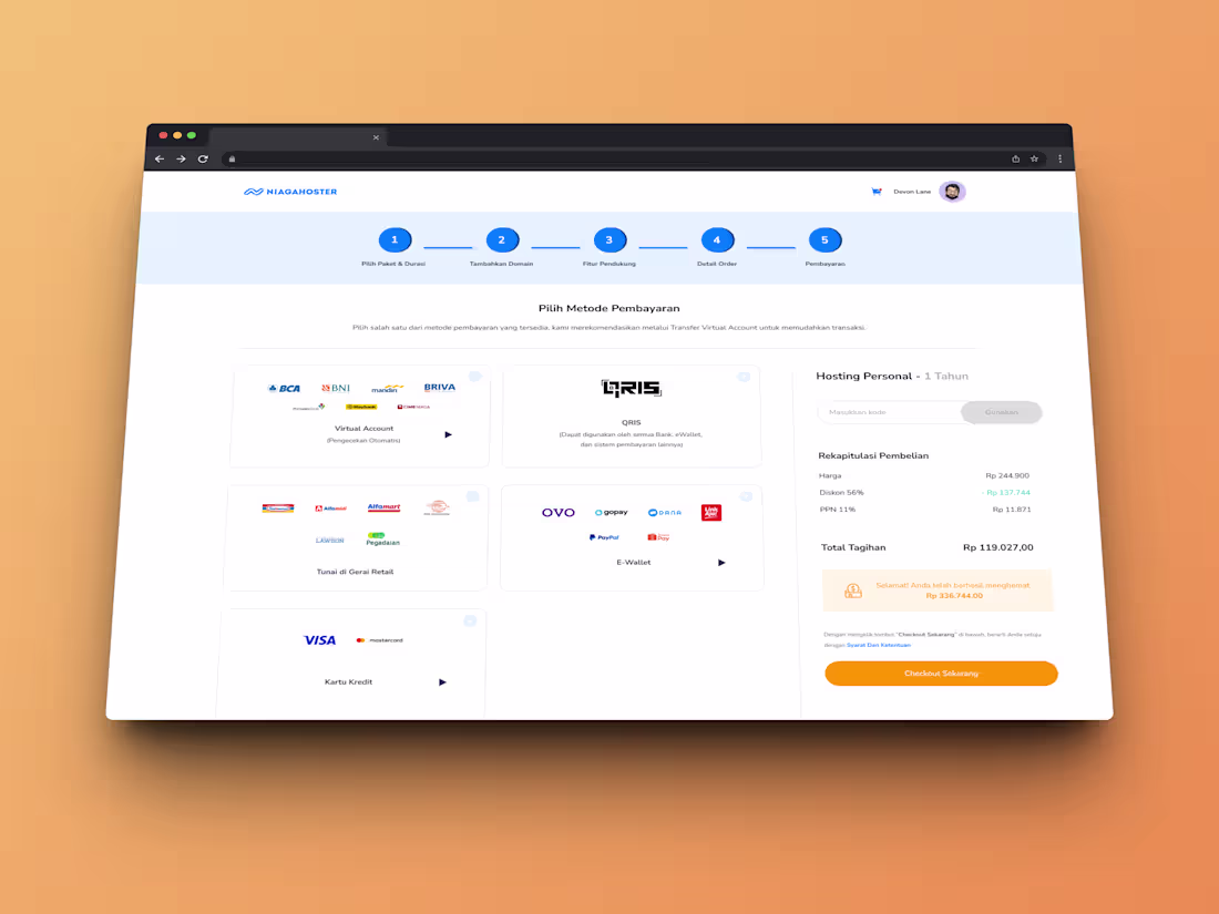 Cover image for Redesign Niagahoster Checkout Page