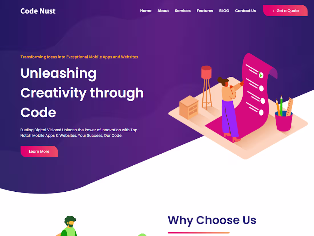 Cover image for CodeNust Website