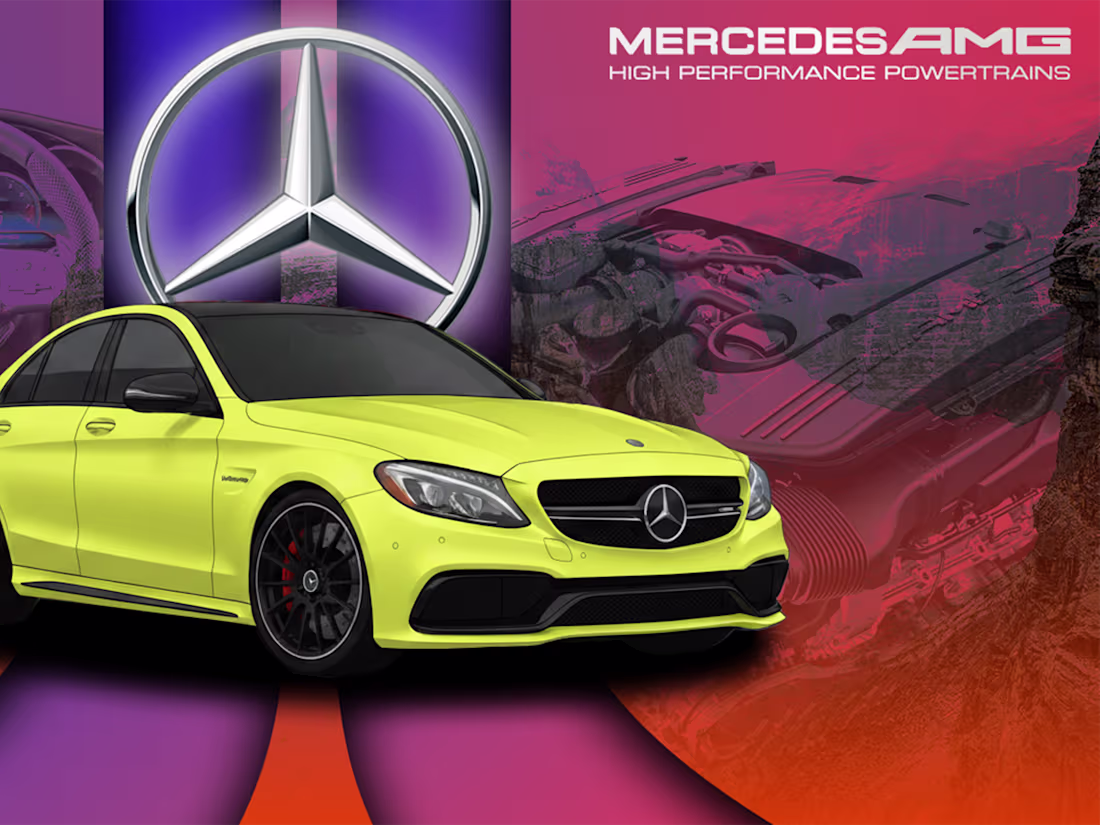Cover image for Mercedes-Benz C63 AMG – Luxury Automotive Poster & Banner De...