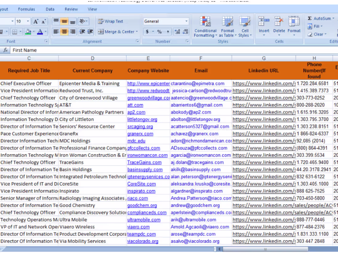 Cover image for b2b lead generation, prospect list, email list for business