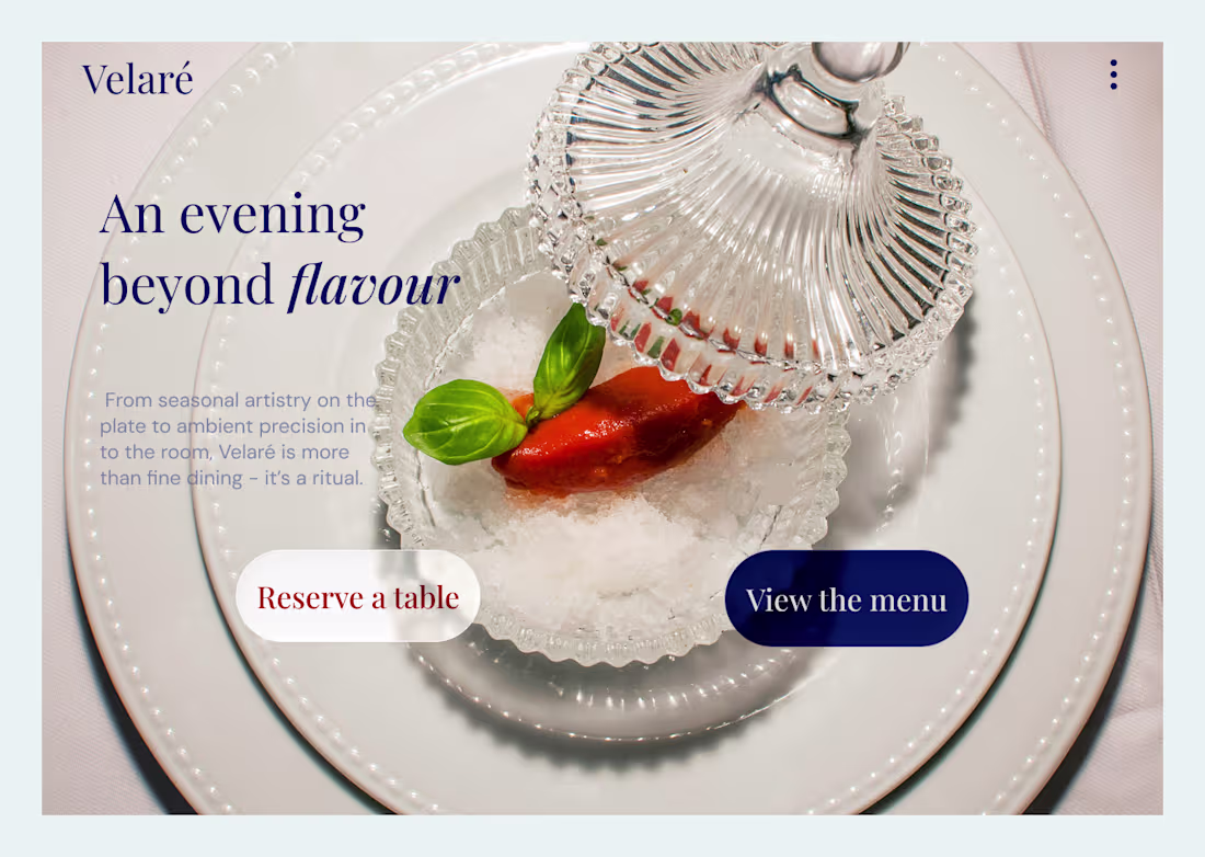 Cover image for Velaré: Crafting an Immersive Digital Experience for Fine Dining