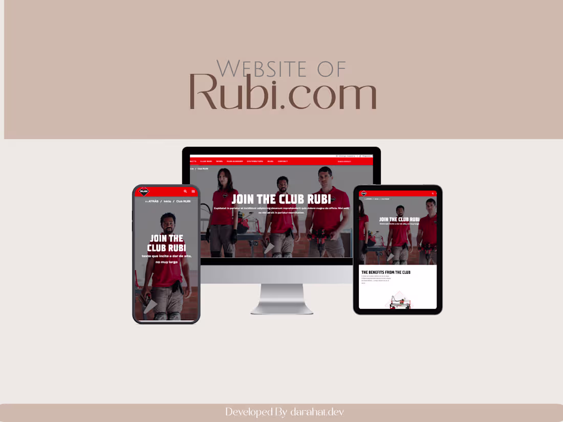 Cover image for Rubi Client UI Front-end Development