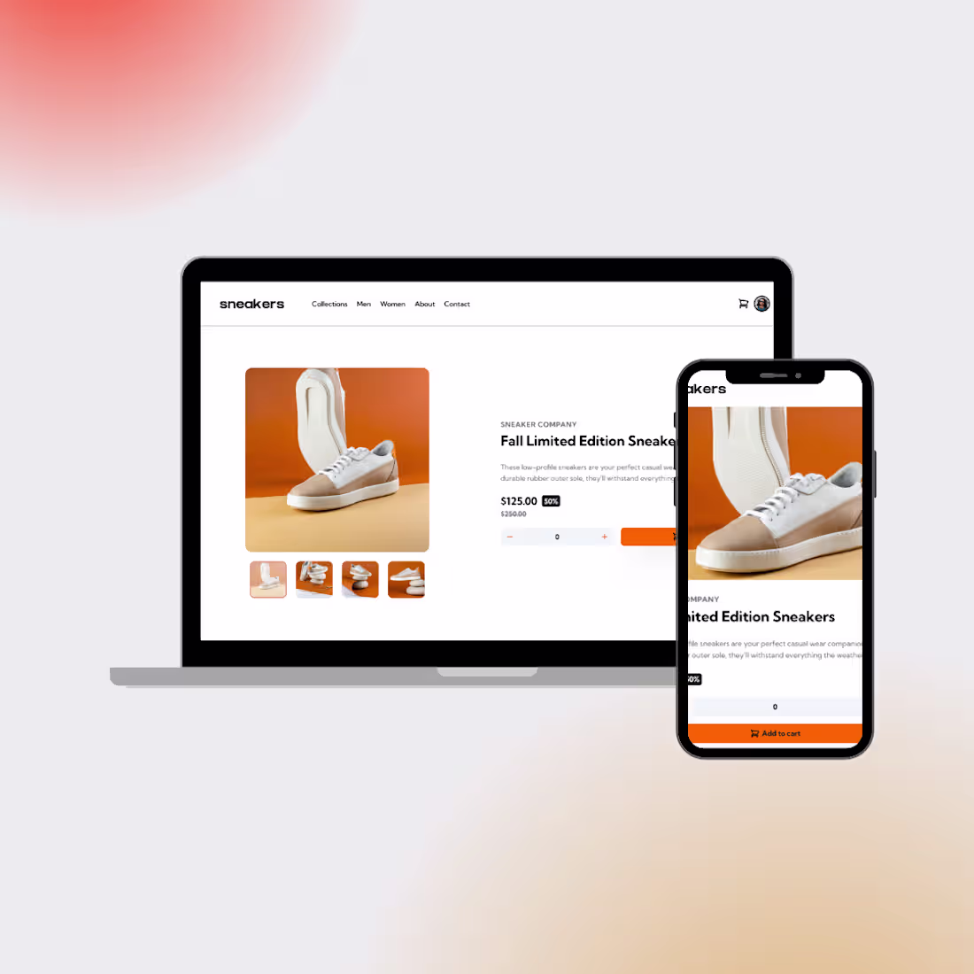 Cover image for A challenge from frontend mentor. It's about a product page ...